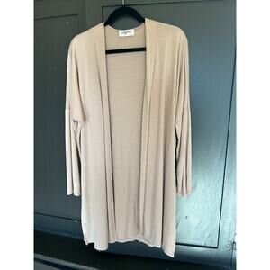 CJLA Carly Jean Los Angeles Open Duster Cardigan Blush Pink Kimono